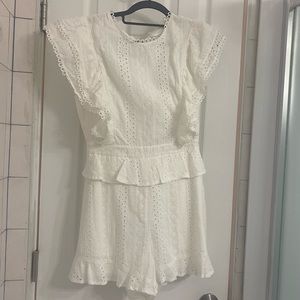 White Romper size small
